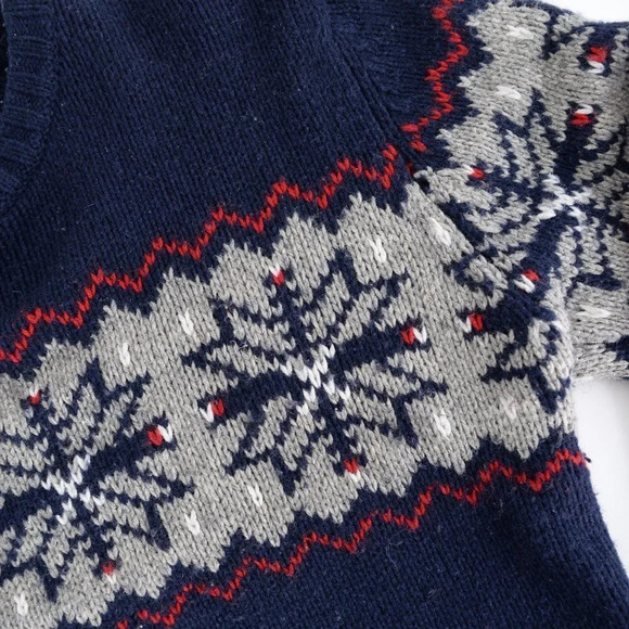 Vintage Sonoma Navy Knit Crewneck Sweater Size  Large - Picture 9 of 11